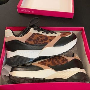 Brand new leopard and nude fashion sneakers NWT